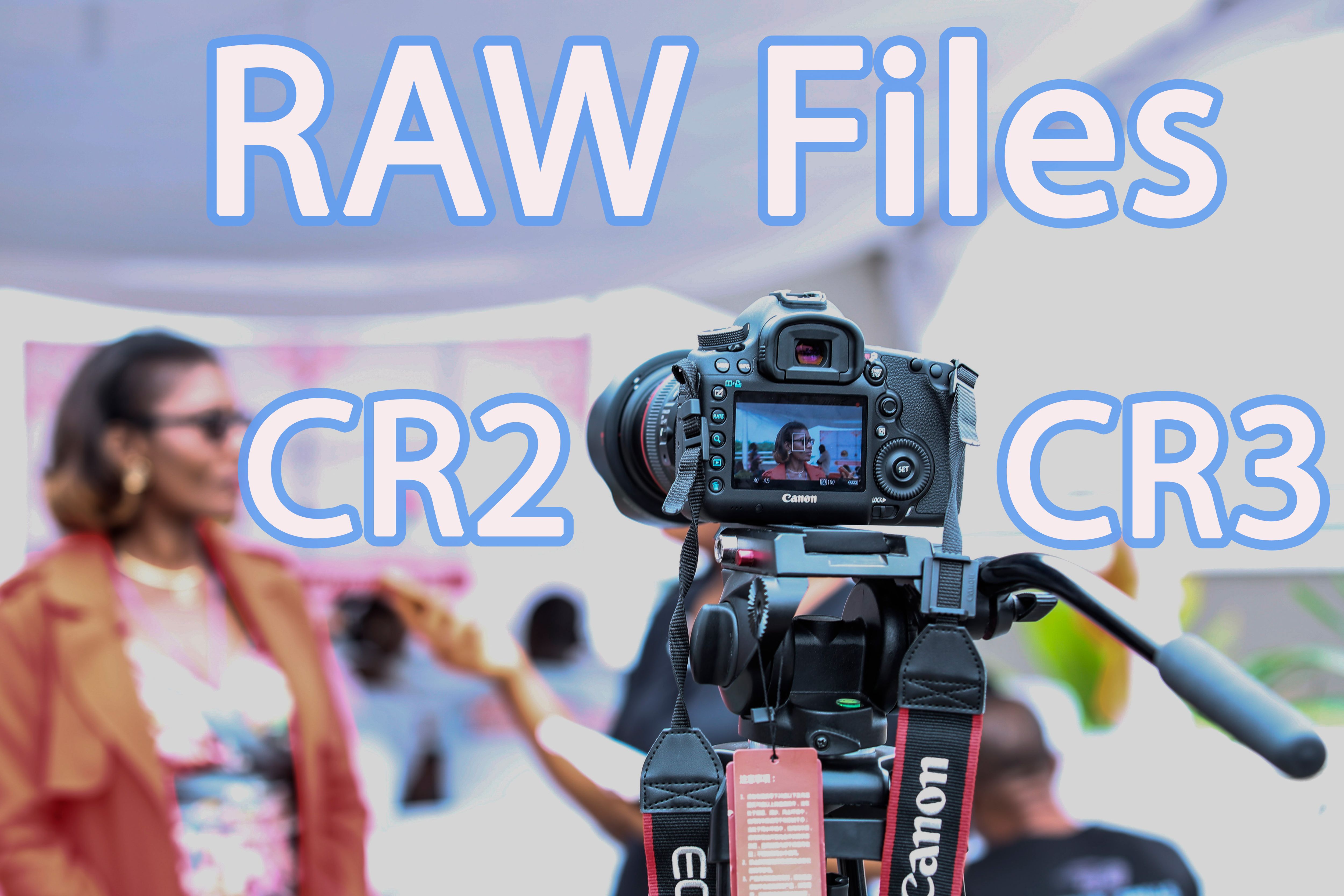 Canon CR2- og CR3-RAW-filer som skal konverteres..