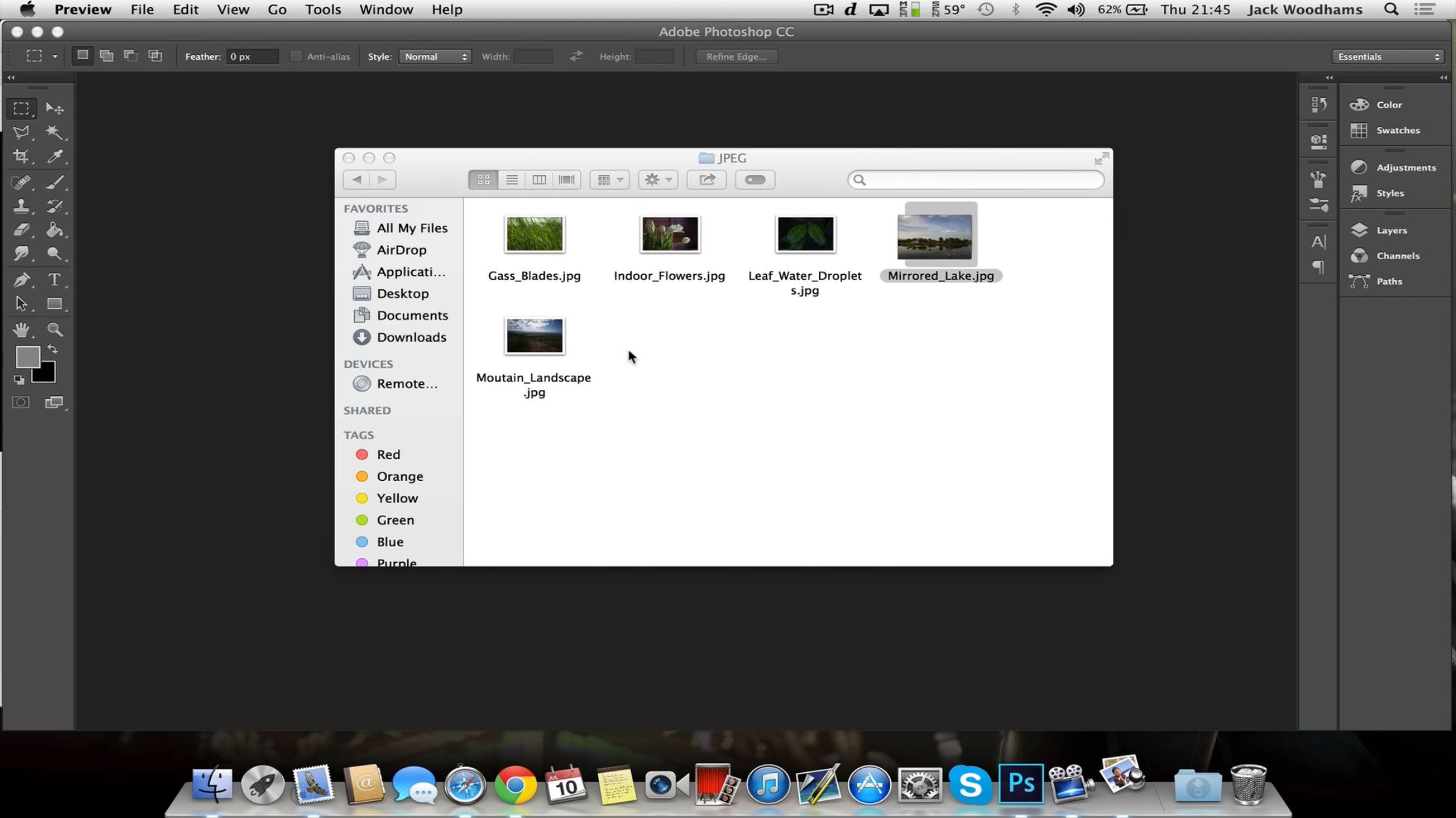 Slik konverterer du DNG-filer til JPEG på en Mac..