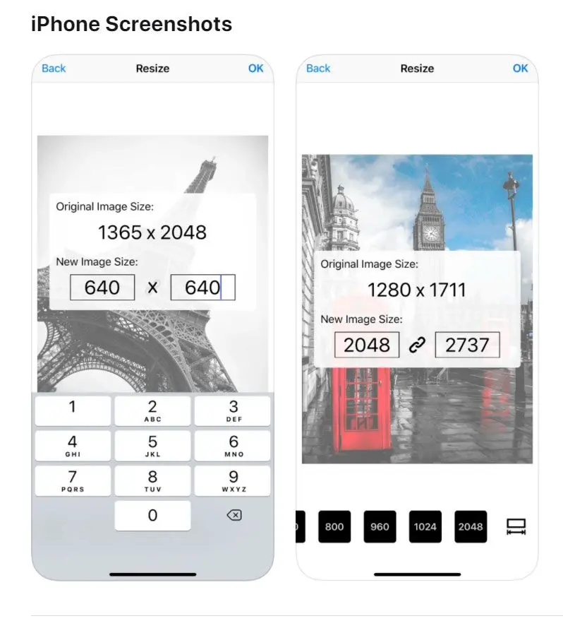 Gratis bilde KB Resizer for iOS..