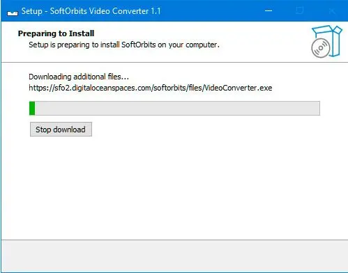 Installer SoftOrbits Video Converter..