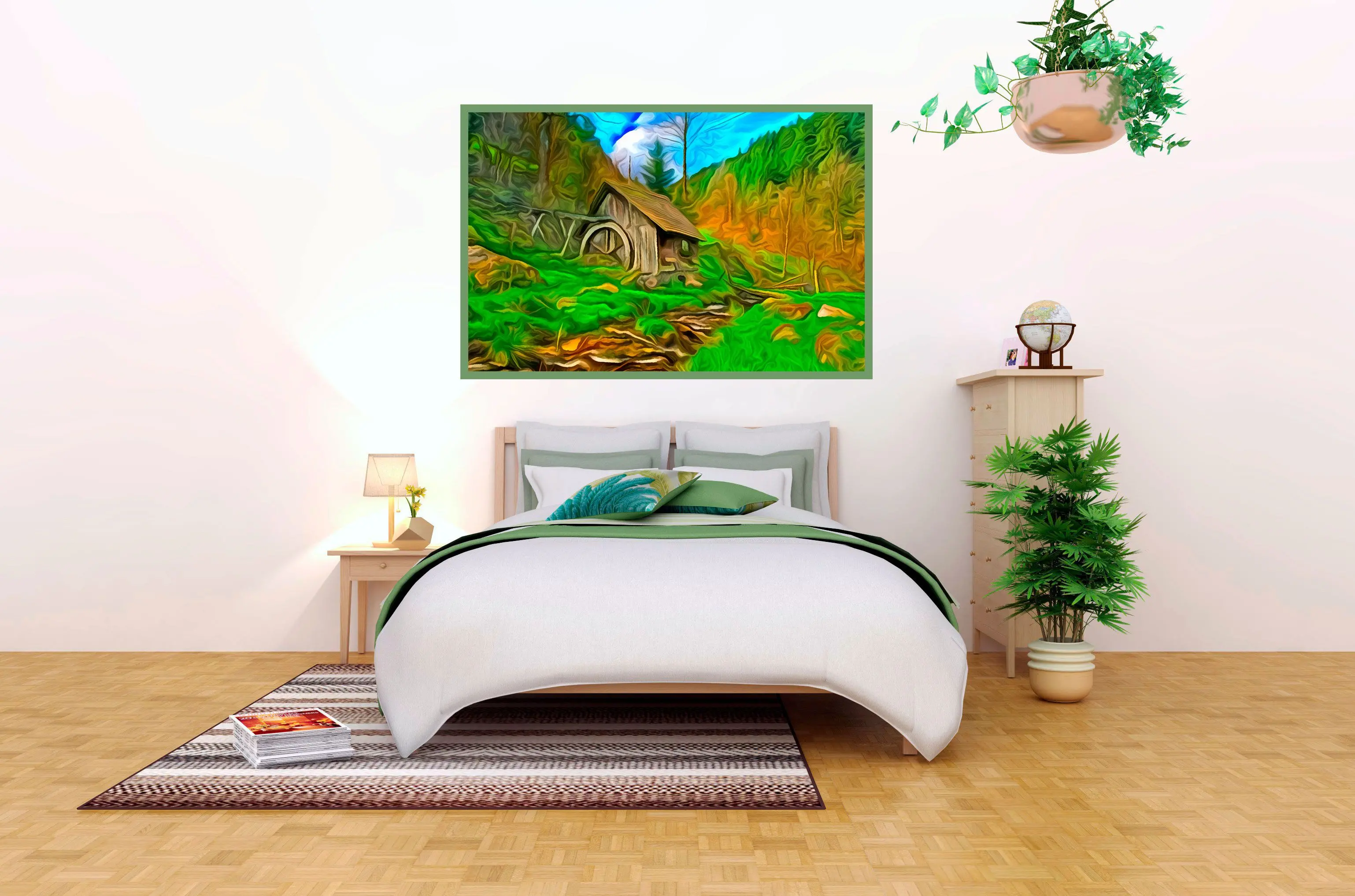 Lag et maleri fra et bilde til ditt hjem.